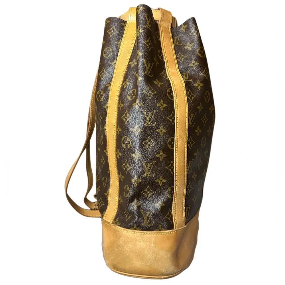 LOUIS VUITTON LV Monogram Randonnee GM Backpack Duffle Shoulder Bag RARE HTF